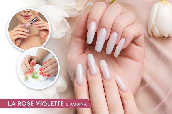 Faux ongles (Capsule) + Gel + Pose vernis permanent+Epilation sourcils+Epilation lèvre sup+Epilation menton